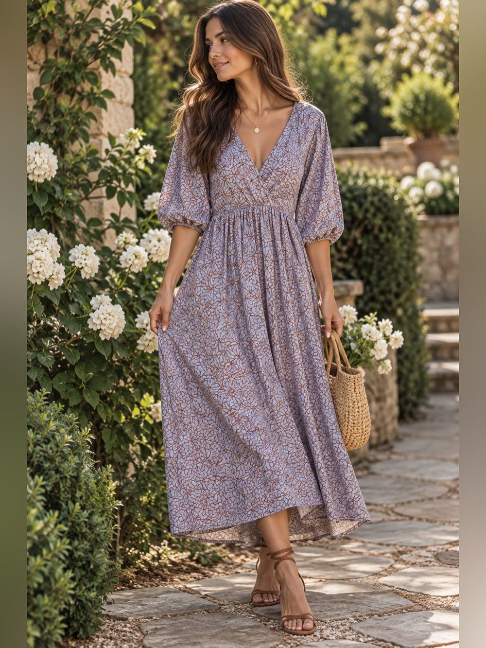 Madewell Floral Purple Dress